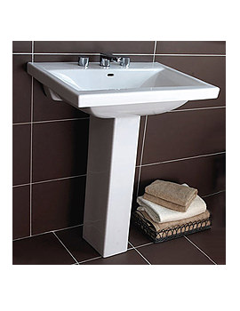 RAK Ceramics Mistral Basin And Pedestal 650mm