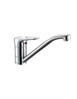 Aqva Java Kitchen Sink Mono-bloc Mixer Tap With Push Button Waste