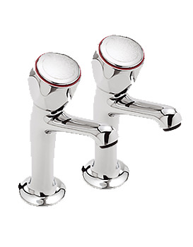 Sagittarius Contract High Neck Kitchen Pillar Taps | CO-103-C