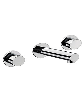 Sagittarius Oveta 3 Hole Wall Mounted Basin Mixer Tap