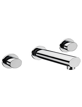 Sagittarius | Oveta 3 Hole Wall Mounted Bath Mixer Tap