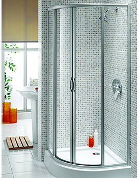 Aqualux Aquarius Quadrant Shower Enclosure 800 x 800 Silver FEN0567PRM
