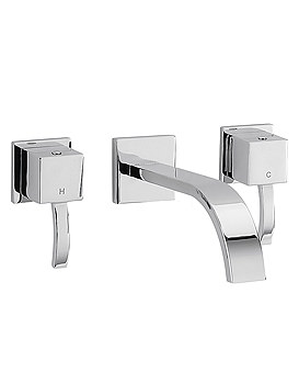 Sagittarius Arke Wall Mounted 3 Hole Bath Filler Tap