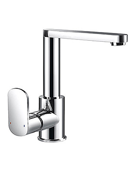 Metro Side Lever Basin Mixer Tap With Pop Up Waste | MT-206-C