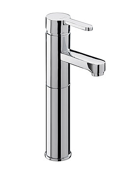 Plaza Extended Monobloc Basin Mixer Tap With Pop Up Waste PL-109-C