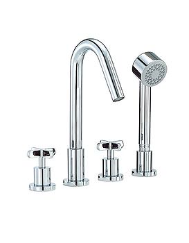 Mayfair Loli 4 Hole Bath Shower Mixer Tap With Shower Kit | LOL021