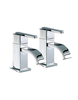 Mayfair Ice Fall Lever Head Basin Taps Pair | IFL001