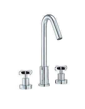 Mayfair Loli 3 Hole Basin Mixer Tap With Pop-up Waste Chrome | LOL013