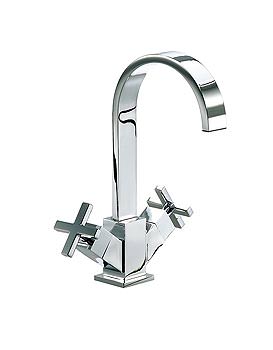 Mayfair Ice Fall Cross Head Mono Basin Mixer Tap Chrome | IFX009