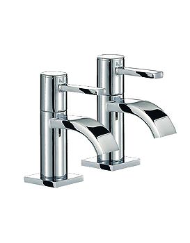 Mayfair Wave Basin Taps Pair Chrome | RDL001