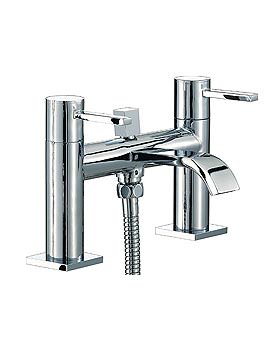 Mayfair Wave Bath Shower Mixer Tap With Shower Kit Chrome | RDL007