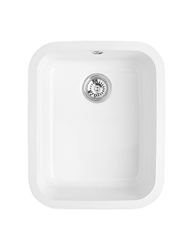Lincoln 5040 Undermount Main Bowl Ceramic Kitchen Sink | LNS3WHHOMESK