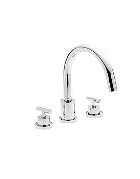 Tre Mercati Contour Lever 3 Hole Bath Filler Tap | 4624