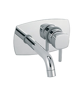 Tre Mercati  Kubic 2 Hole Wall Mounted Basin Mixer Tap | 67090