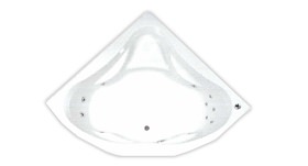 Aqva 1400x1400 Corner Bath 11 jet including Panel