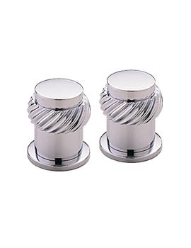 Tre Mercati Silhouette Waterfall Chrome Plated Rope Rings Pair | 1003