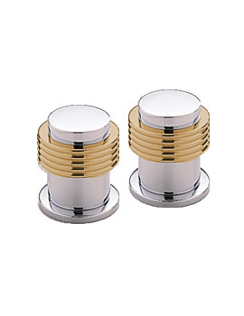 Tre Mercati Silhouette Waterfall Gold Valve Line Rings Pair | 1021