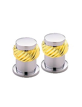 Tre Mercati Silhouette Waterfall Antique Gold Rope Rings Pair | 1023
