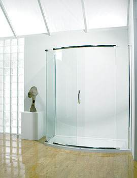 Kudos Infinite Bowed Slider Door Side Access 1700mm | 4BOWS170S