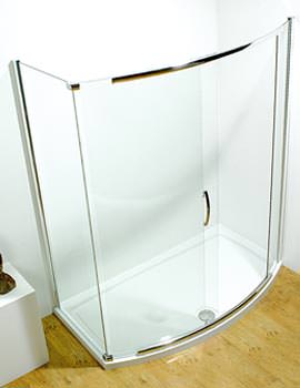 Kudos Infinite Bowed Slider Shower Door Centre Access 1700mm