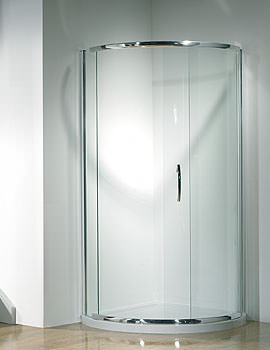 Kudos Infinite Single Door Curved Slider Side Access 1000mm | 4SCD100S