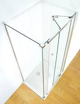 Kudos Infinite Centre Bi-Fold Shower Door 800mm | 4BF80S