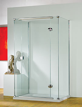 Kudos Infinite Straight Hinged Shower Door 1200mm | 4HD120LHS