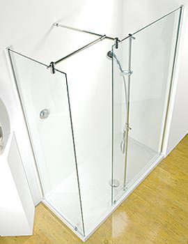 Kudos Ultimate Flat Panel Walk-in-Recessed Shower Enclosure 1700mm