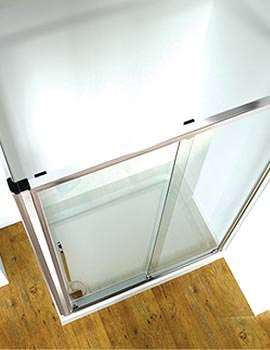 Original Straight 1200mm Sliding Shower Door With Tray And Waste