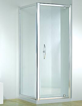 Kudos Original 800mm White Straight Pivot Door With Tray And Waste