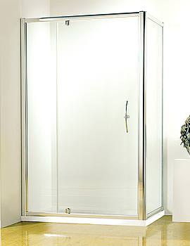Kudos Original 1200mm White Straight Pivot Door With Tray And Waste