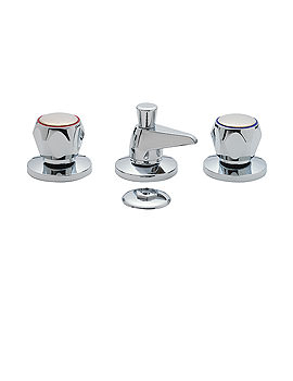 Tre Mercati Capri 3 Hole Bidet Mixer Tap With Pop Up Waste | 310