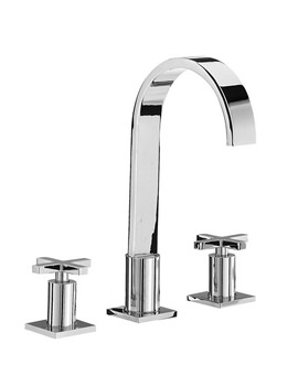 Mayfair Surf 3 Tap Hole Basin Mixer Tap With Pop Up Waste | RDX013