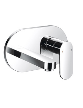 Sagittarius Metro Wall Mounted Basin Mixer Tap With Pop Up Waste MT-207-C