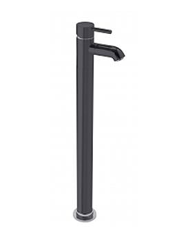 Tre Mercati Milan Black Floor Mounted Mono Bath Filler Tap 63341