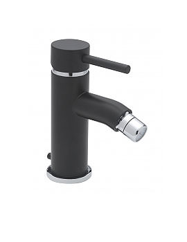 Tre Mercati Milan Black Mono Bidet Mixer Tap | 63380