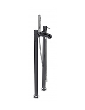 Tre Mercati Milan Black Floor Mounted Bath Shower Mixer Tap 63356