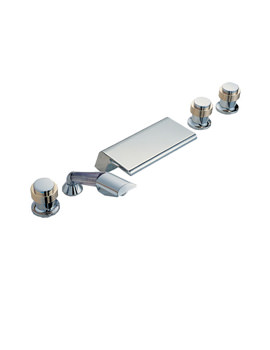 Tre Mercati Silhouette Waterfall 5 Hole Bath Shower Mixer Tap 1014A
