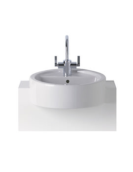 Ideal Standard White Round Semi Countertop Basin 450mm | E0014
