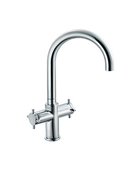Ideal Standard Affinity Kitchen Mixer Tap With Cross Handles