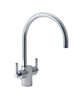 Ideal Standard Silver Dual Control Kitchen Mixer Tap