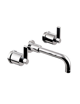 Ideal Standard Silver Wall Mounted Basin Mixer Tap 230mm Spout |E0064AA
