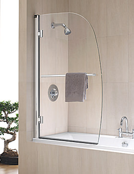 Twyford Hydr8 Sail Panel Bath Screen 1500 x 950mm