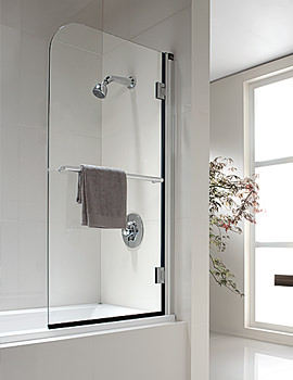 Twyford Hydr8 Radius Bath Screen 1500 x 800mm H81969CP
