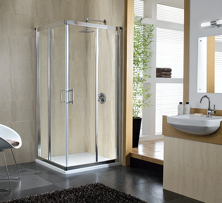 Twyford Geo6 Corner Entry Shower Enclosure 760 800mm G64303cp