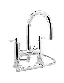 Hudson Reed Tec Lever Bath Shower Mixer Tap With Swivel Spout