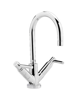 Hudson Reed Tec Lever Mono Basin Mixer Tap With Swivel Spout | TEL315