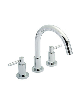 Hudson Reed Tec Lever 3 Tap Hole Bath Filler Tap