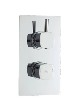 Hudson Reed Kia Jule Twin Concealed Thermostatic Shower Valve With Diverter