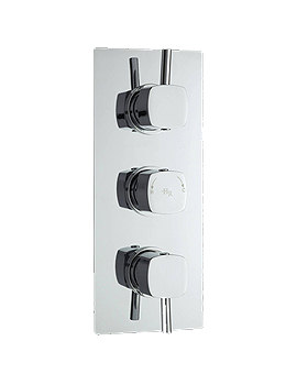 Hudson Reed Kia Jule Triple Concealed Thermostatic Shower Valve